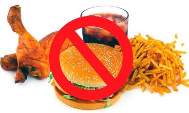 Prohibited foods for pancreatitis
